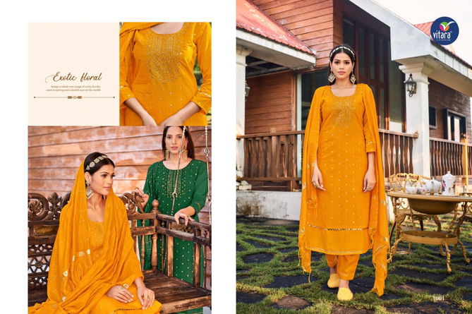 Vitara Ceremony Wholesale Kurti Pant With Dupatta Collection